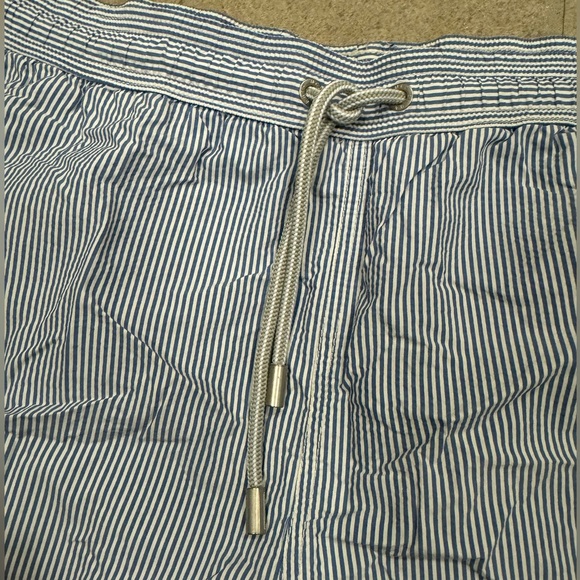 MC2 Saint Barth Men’s Blue Striped Drawstring Swim Shorts - Picture 4 of 7